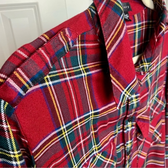 SANCTUARY Red Tartan button up shirt - Picture 3 of 4
